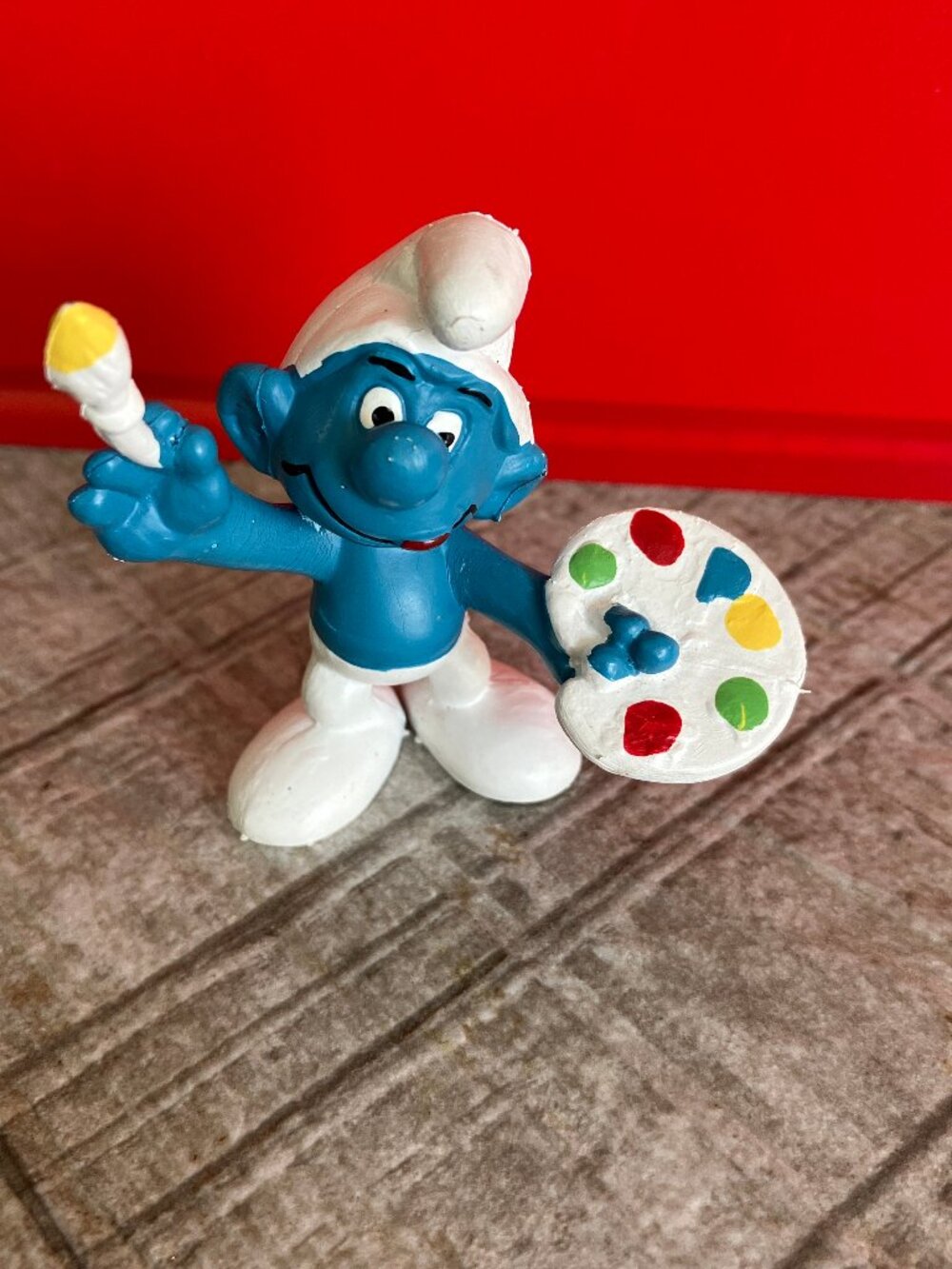Vintage Smurf Figures 1975-1981 PEY0 Set of 5 - Picture 2 of 12